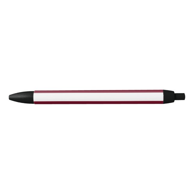 Latvia flag black ink pen (Front)