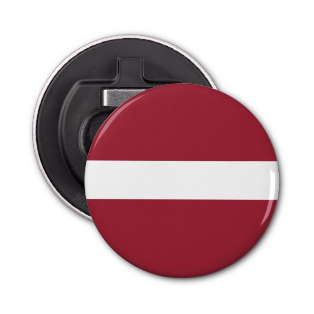 Latvia Flag Bottle Opener (Front)