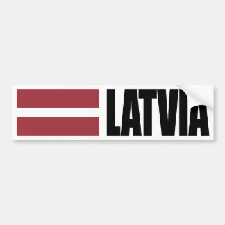 Latvia Flag Bumper Sticker