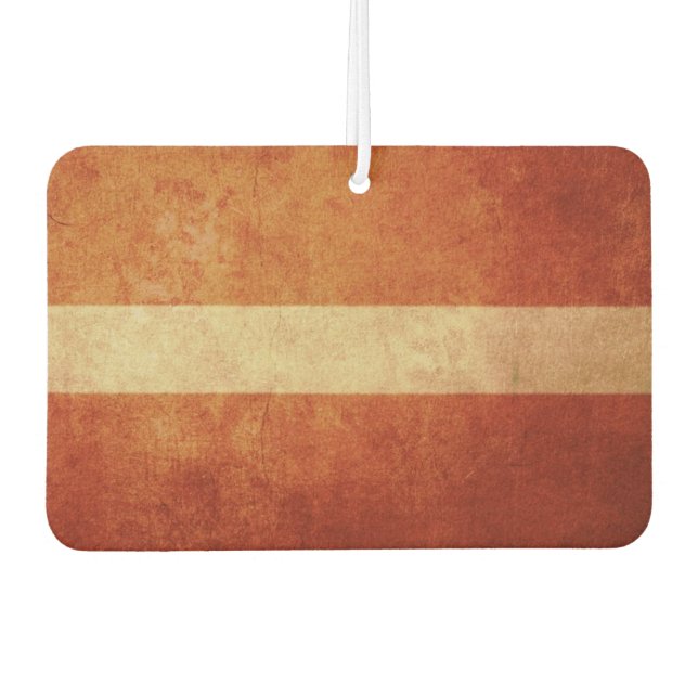 Latvia Flag Car Air Freshener (Front)