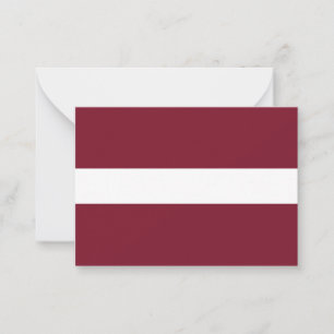 Latvia flag card