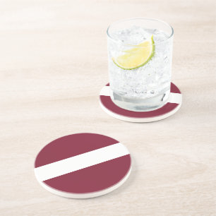 Latvia flag coaster
