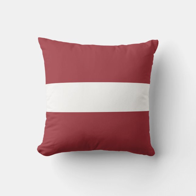 Latvia Flag Cushion (Front)