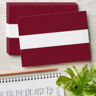 Latvia flag envelope