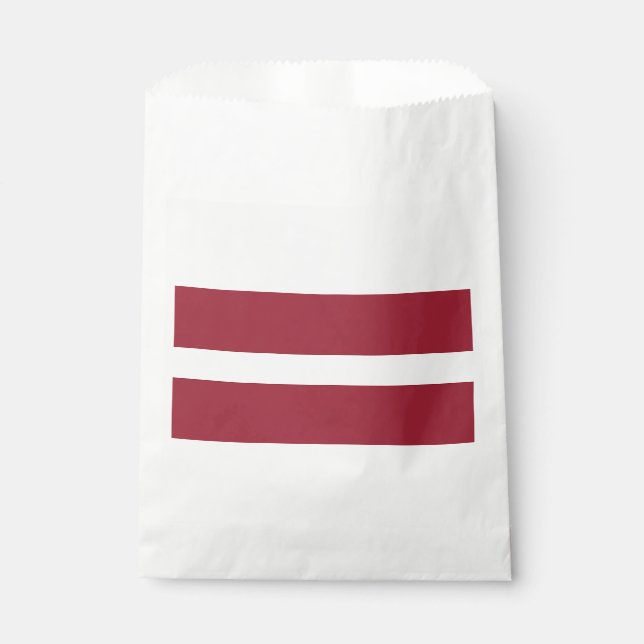 Latvia Flag Favour Bag (Front)