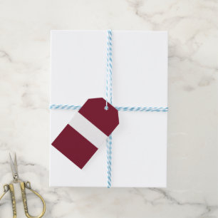 Latvia flag gift tags