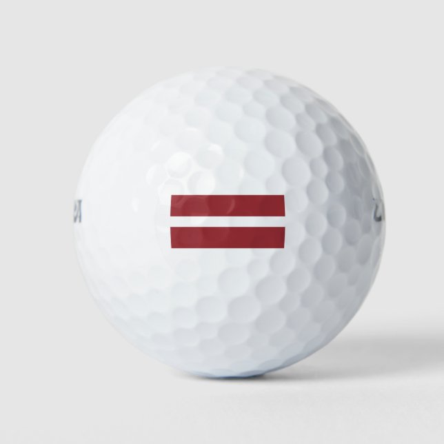 Latvia Flag Golf Balls (Front)