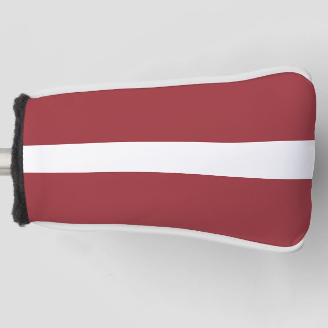 Latvia Flag Golf Head Cover (Front)