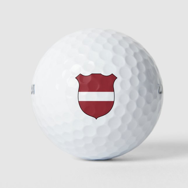 Latvia Flag Grand Patriotic Golf Balls (Front)