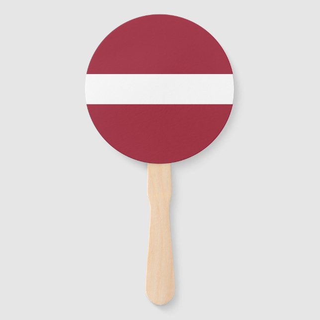 Latvia Flag Hand Fan (Front)
