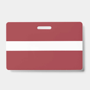 Latvia Flag ID Badge