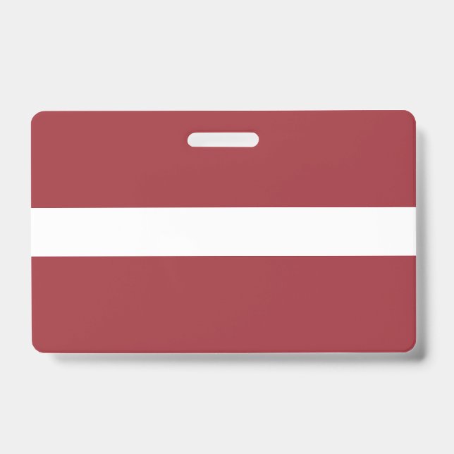 Latvia Flag ID Badge (Front)