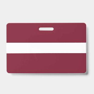 Latvia flag ID badge