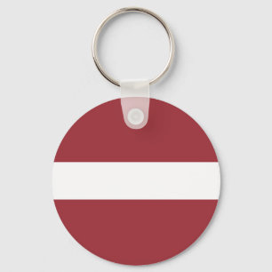 Latvia Flag Key Ring