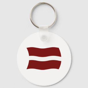 Latvia Flag Keychain