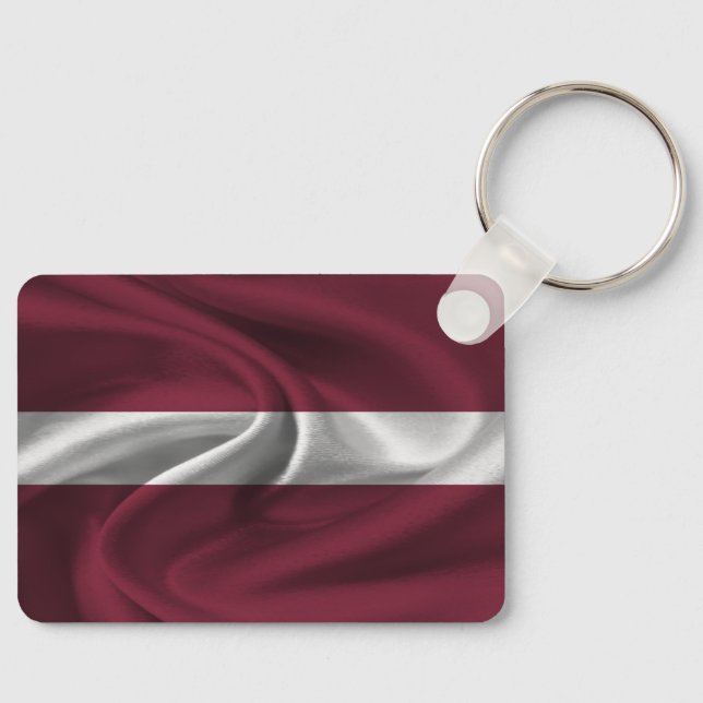 Latvia Flag Keychain (Front)