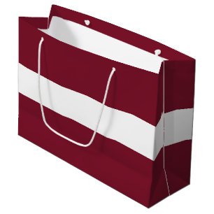 Latvia flag large gift bag