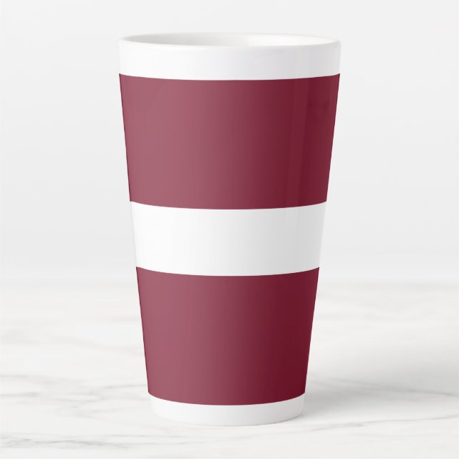 Latvia flag latte mug (Front)