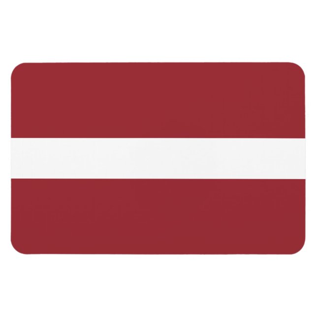 Latvia Flag Magnet (Horizontal)