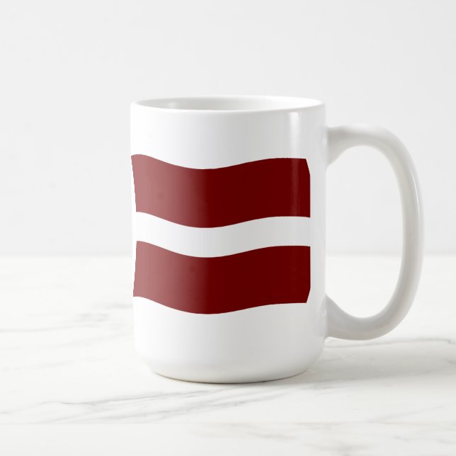 Latvia Flag Mug (Right)