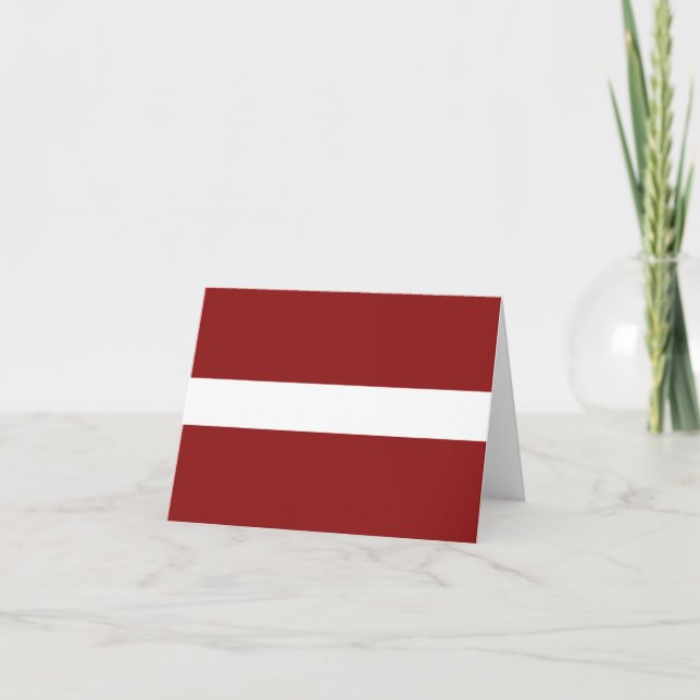 Latvia Flag Notecard (Front)
