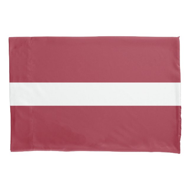 Latvia Flag Pillowcase (Front)