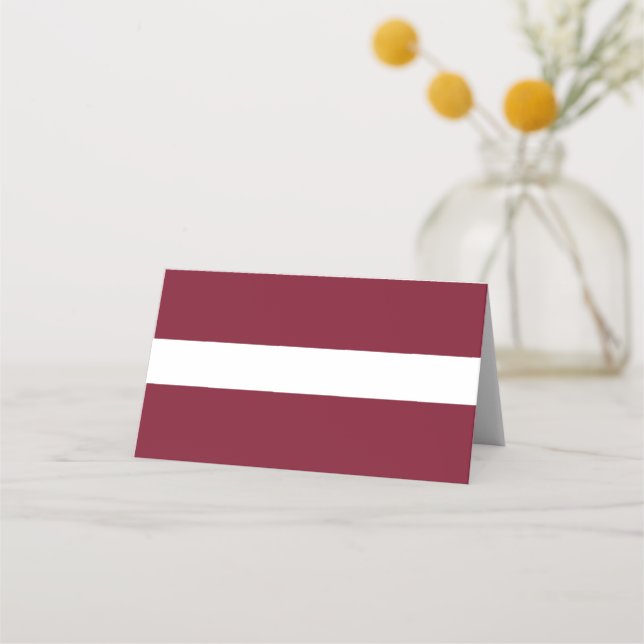 Latvia flag place card (Front)