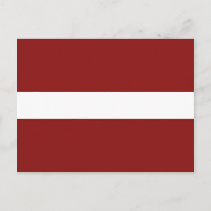 Latvia Flag Postcard