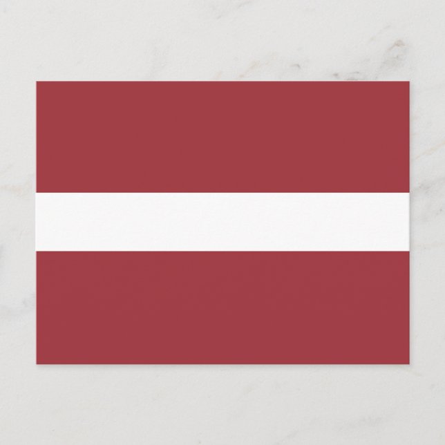 Latvia Flag Postcard (Front)