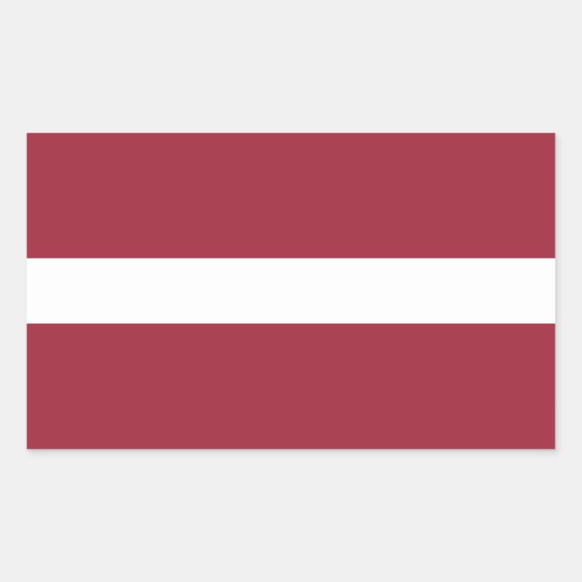 Latvia Flag Rectangular Sticker (Front)