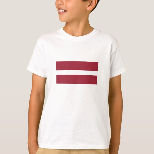 Latvia Flag T-Shirt (Front)