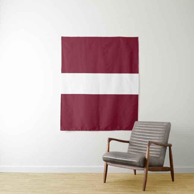 Latvia flag tapestry (In Situ)