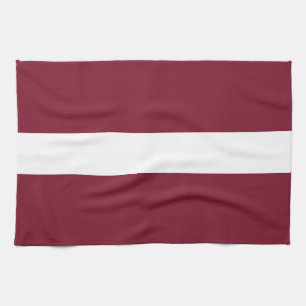 Latvia flag tea towel