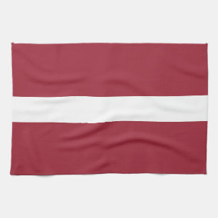 Latvia Flag Tea Towel