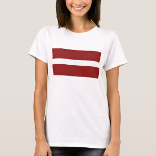 Latvia Flag x Map T-Shirt