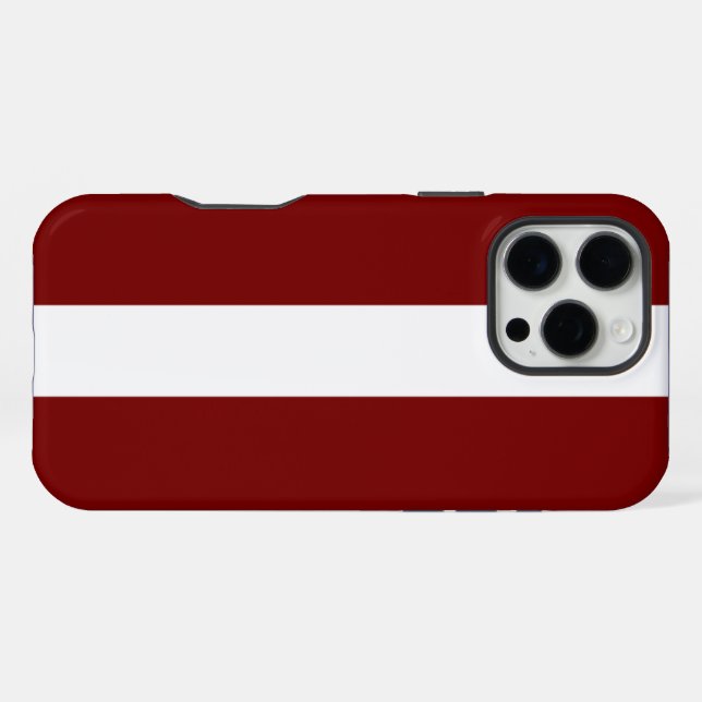 Latvia iPhone Case (Back Horizontal)