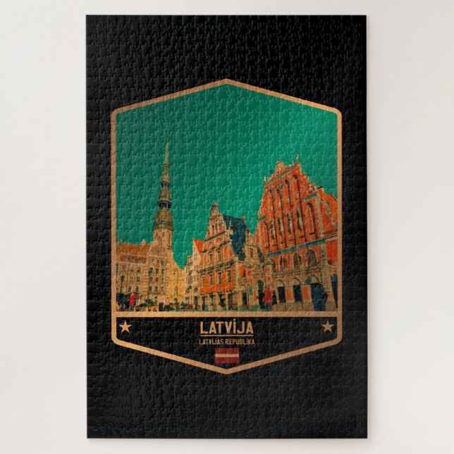 Latvia Jigsaw Puzzle (Vertical)