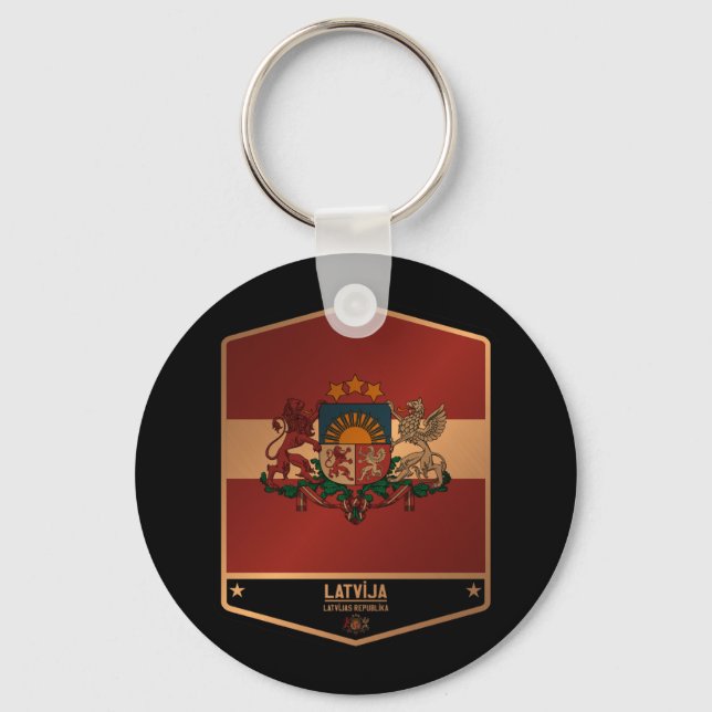 Latvia Key Ring (Front)
