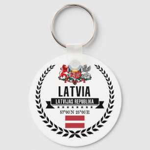Latvia Key Ring