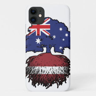 Latvia Latvian Australian Australia Tree Roots iPhone 11 Case