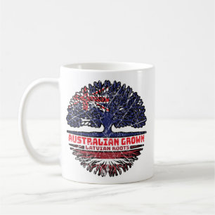 Latvia Latvian Australian Australia Tree Roots Coffee Mug