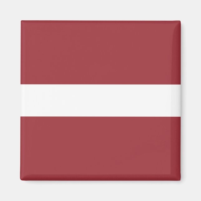 Latvia (Latvian) Flag Magnet (Front)
