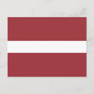 Latvia (Latvian) Flag Postcard