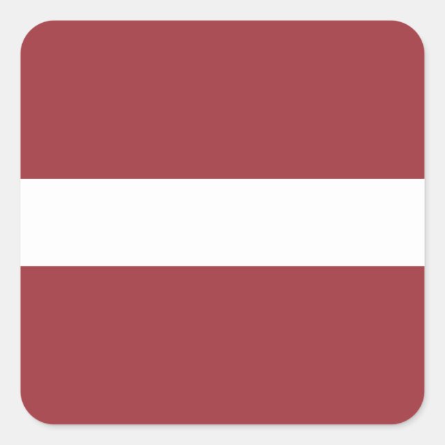 Latvia (Latvian) Flag Square Sticker (Front)