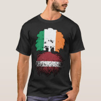 Latvia Latvian Irish Ireland Tree Roots Flag