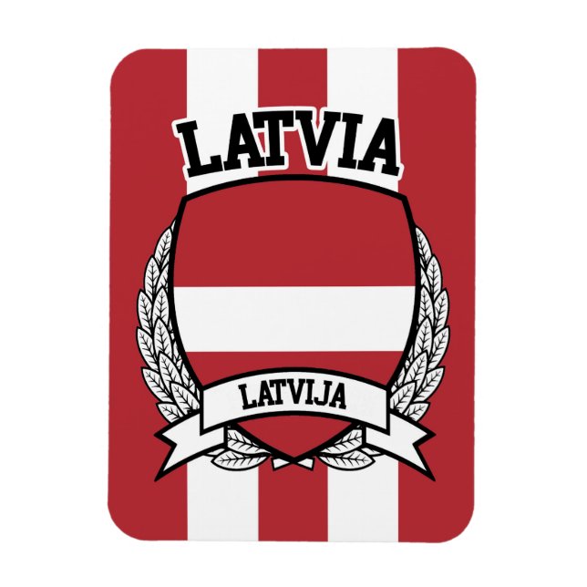 Latvia Magnet (Vertical)