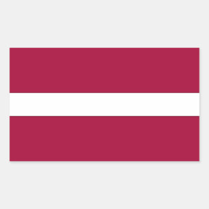 Latvia National Flag Rectangular Sticker