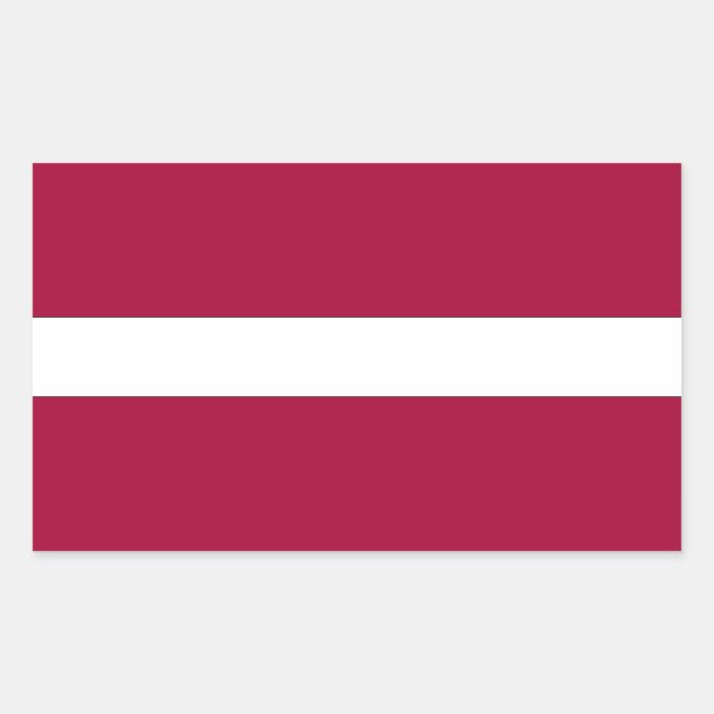 Latvia National Flag Rectangular Sticker (Front)