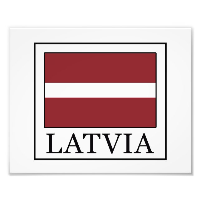Latvia Photo Print (Front)