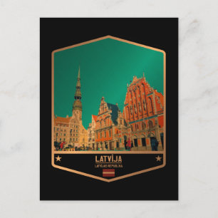 Latvia Postcard